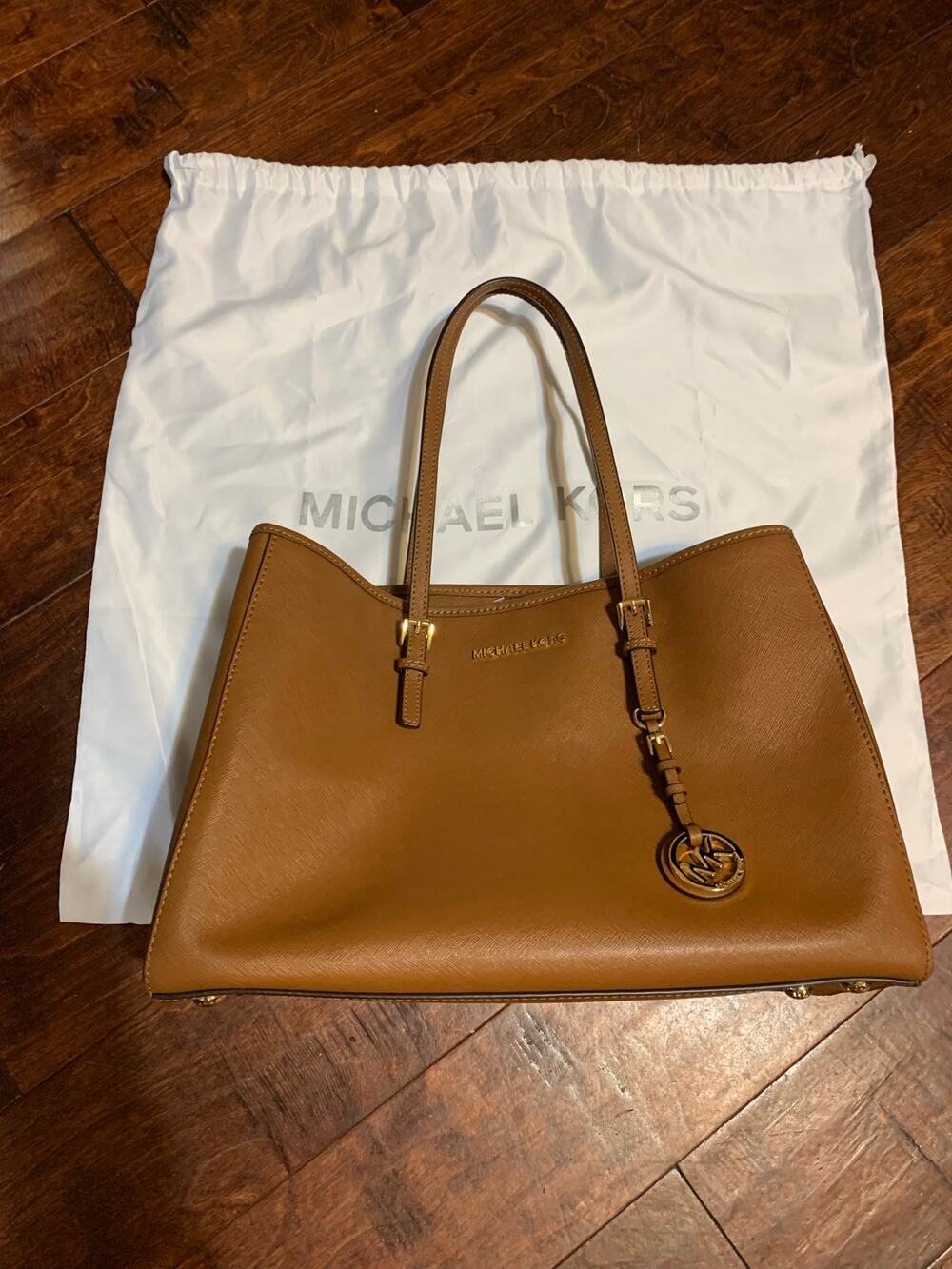 Michael Kors Camel Satchel Tote with Storage Bag